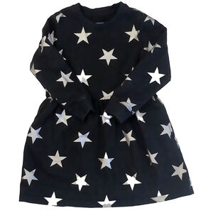 Primary.com Girls Black Stars Dress size: 4-5T
